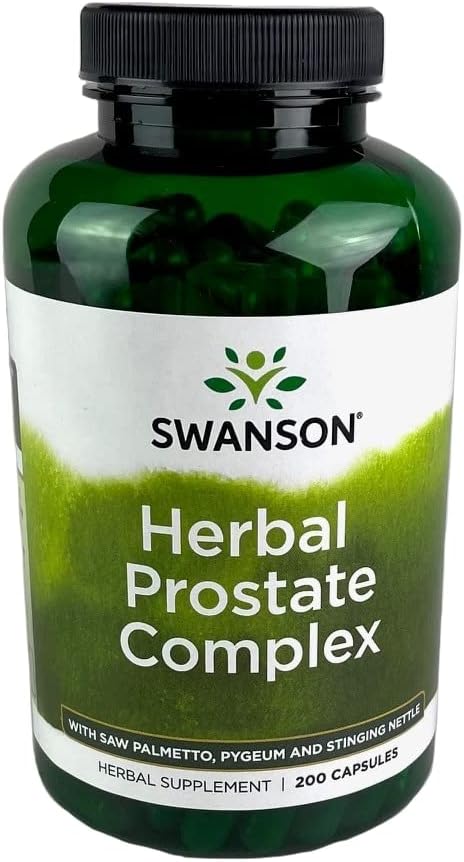 Prostate Complex Supplement for Men - Herbal Blend with Pygeum, Saw Palmetto, and Nettle - 200 Capsules