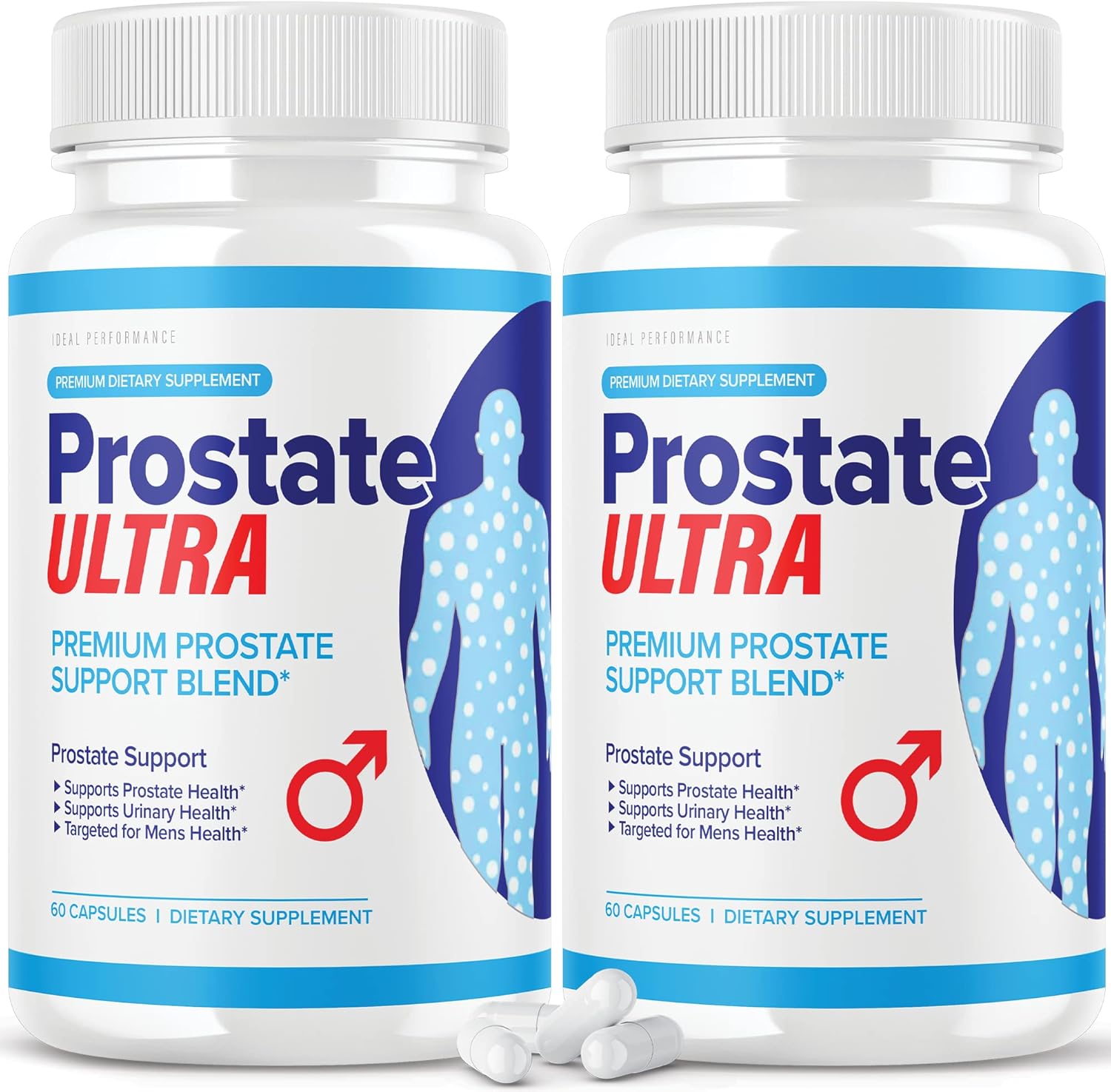 Prostate Health Formula (2 Pack) Ultra Supplements for Men - 120 Capsules