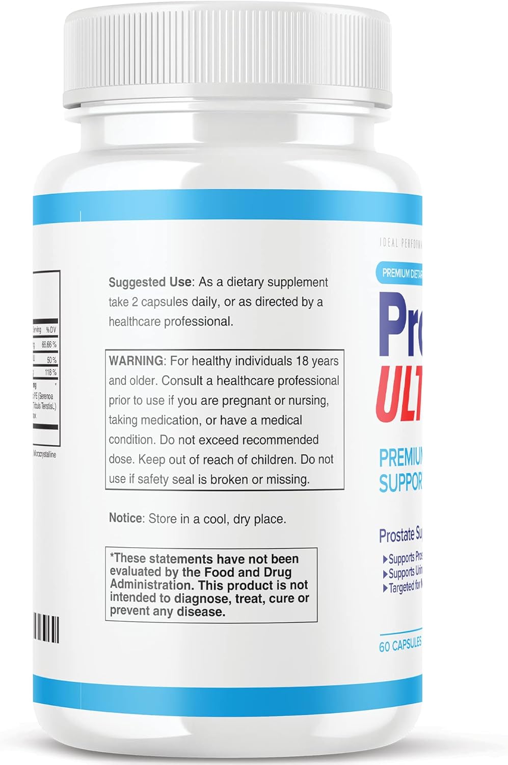 Prostate Health Formula (2 Pack) Ultra Supplements for Men - 120 Capsules