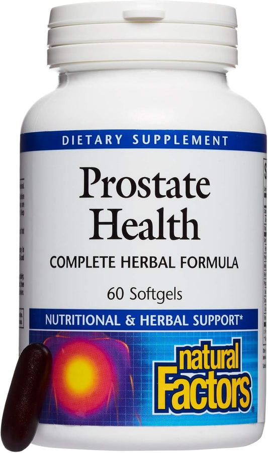 Prostate Health Formula with Saw Palmetto and Turmeric, 60 Softgels - Herbal Support for a Healthy Prostate - Natural Factors