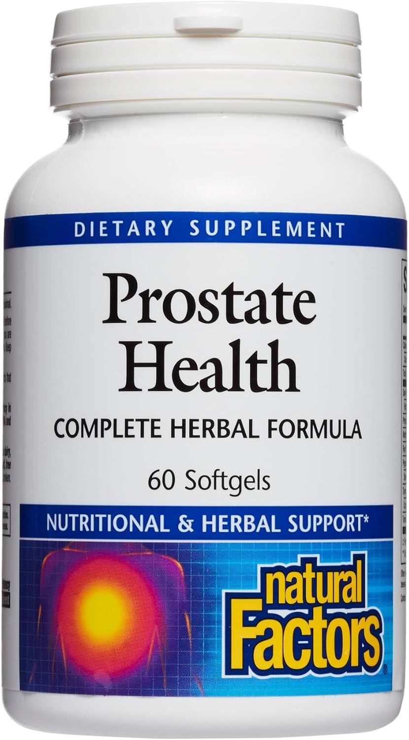 Prostate Health Formula with Saw Palmetto and Turmeric, 60 Softgels - Herbal Support for a Healthy Prostate - Natural Factors