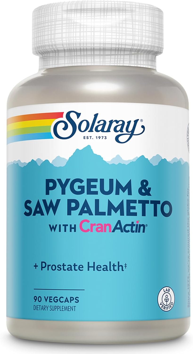 Prostate Health Supplement with Pygeum, Saw Palmetto, and Cranberry Extracts - 90 VegCaps, Lab Verified, 60-Day Guarantee
