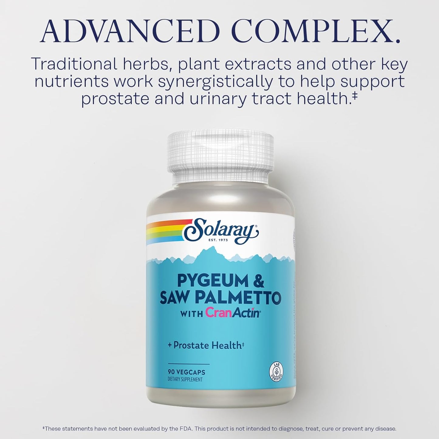 Prostate Health Supplement with Pygeum, Saw Palmetto, and Cranberry Extracts - 90 VegCaps, Lab Verified, 60-Day Guarantee