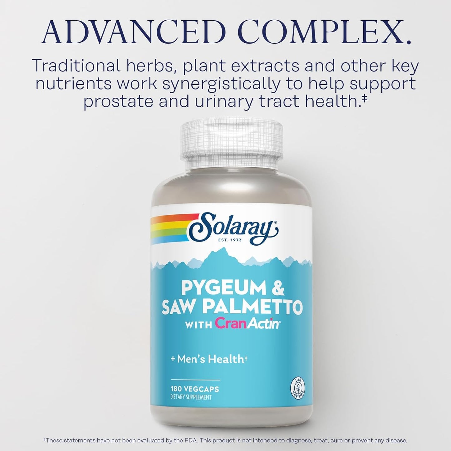 Prostate Health Supplement with Pygeum, Saw Palmetto, and Cranberry Extracts - 180 CT, Lab Verified, 60-Day Guarantee