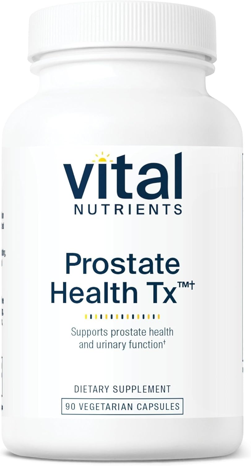 Prostate Health Support - 90 Vegetarian Capsules - Evidence-Based Formula for Vital Nutrients