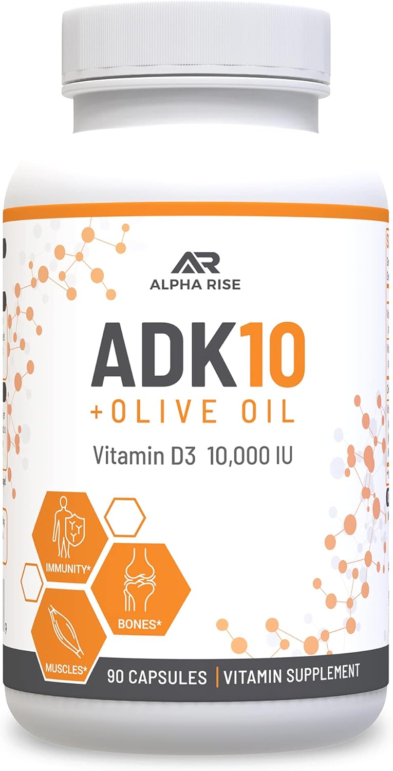Prostate Health Support Bundle: Over-The-Counter Supplement + Vitamin ADK 10 + Olive Oil for Men (150 Capsules)