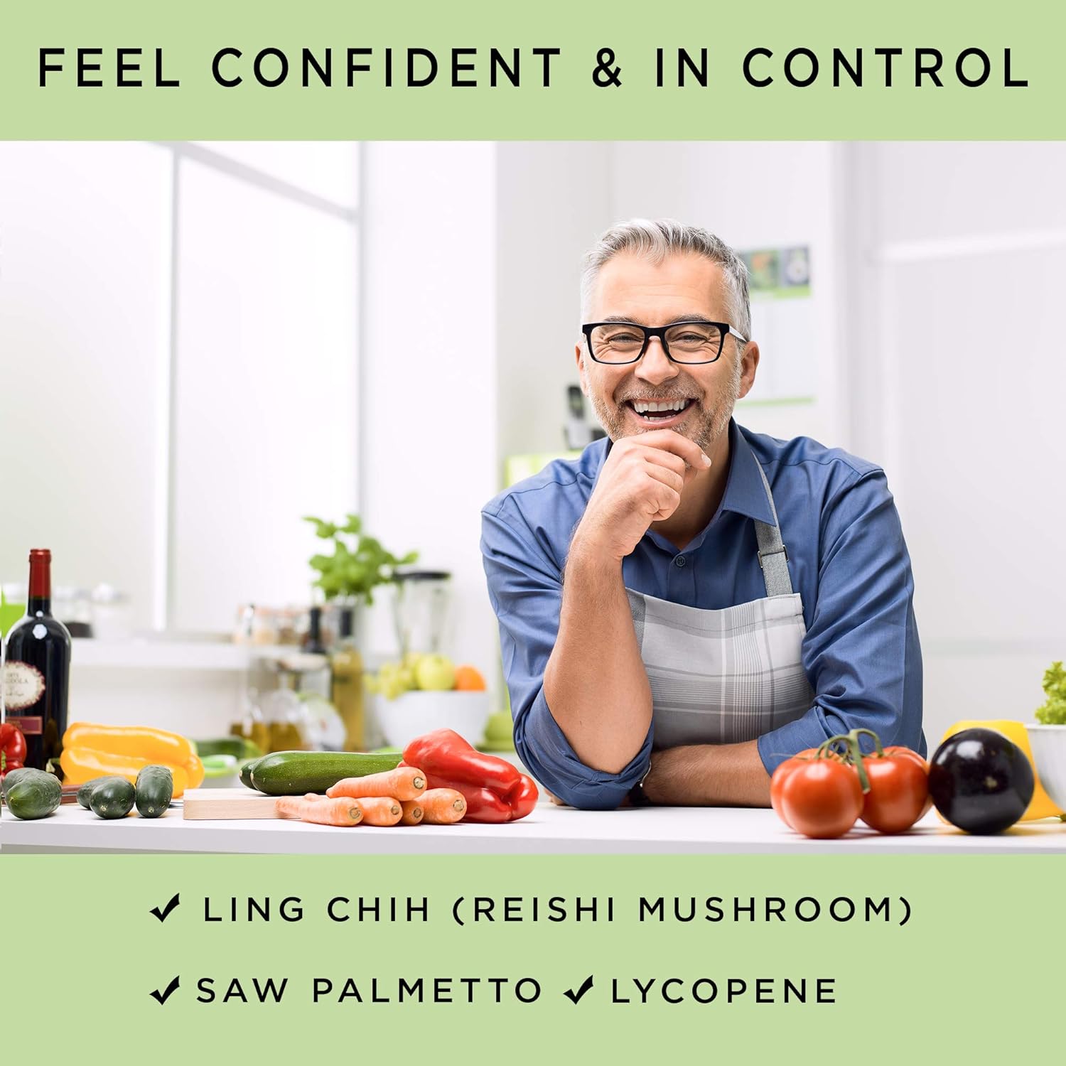 Prostate Plus: Saw Palmetto & Reishi Mushroom Formula for Men's Health - Supports Prostate Health, Urinary Control, and Better Sleep