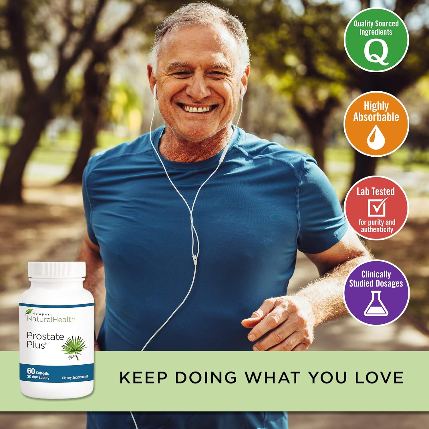 Prostate Plus: Saw Palmetto & Reishi Mushroom Formula for Men's Health - Supports Prostate Health, Urinary Control, and Better Sleep