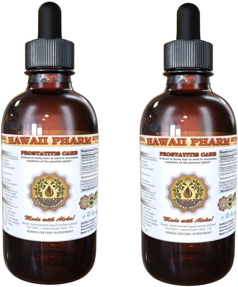 Prostate Support Dietary Supplement with Pygeum, Saw Palmetto, and Stinging Nettle Tincture 4 oz - Alcohol-based Extract