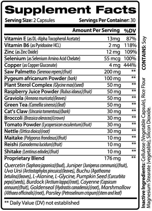 Prostate Support Formula with Saw Palmetto & Beta-Sitosterol by PureNature Plus Prostafen