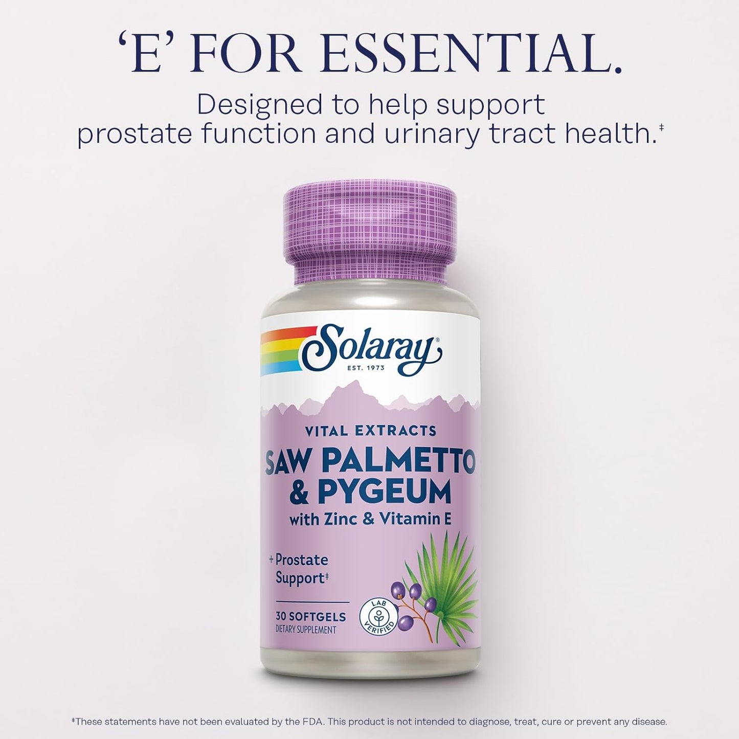 Prostate Support Supplement for Men - Saw Palmetto & Pygeum Blend with Zinc, Vitamin E, and Pumpkin Seed Oil - 30 Softgels, 60-Day Guarantee