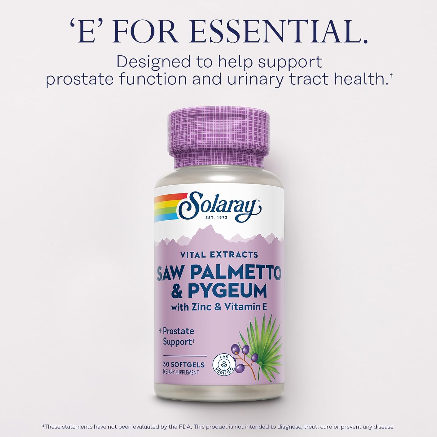 Prostate Support Supplement for Men - Saw Palmetto & Pygeum Blend with Zinc, Vitamin E, and Pumpkin Seed Oil - 30 Softgels, 60-Day Guarantee