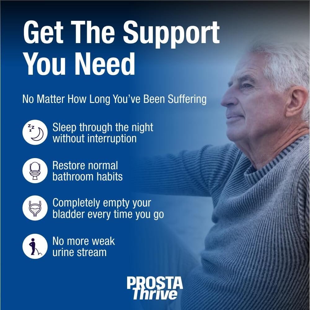 ProstaThrive: Promote Prostate Health for Better Sleep, Increased Energy, and Healthy Urinary Function - 90 Capsules