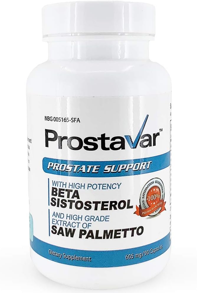Prostavar Prostate Support Supplement with Saw Palmetto - Pack of 3 Bottles