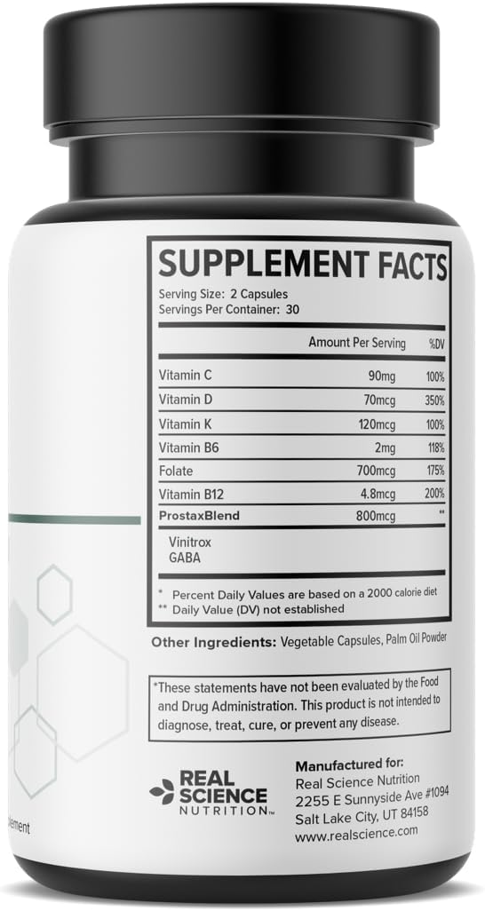 Prostax Miracle: Natural Supplement for Bladder & Kidney Health by Real Science Nutrition