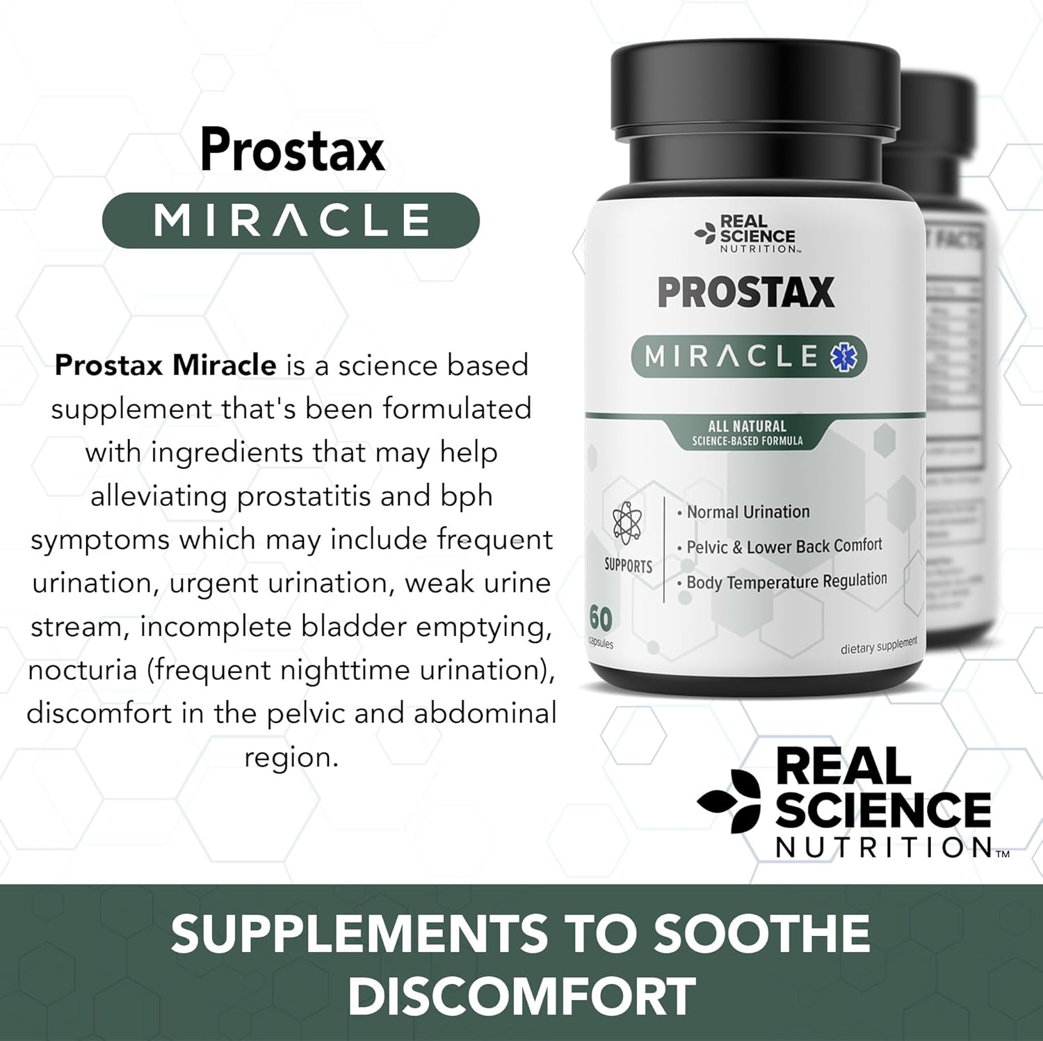 Prostax Miracle: Natural Supplement for Bladder & Kidney Health by Real Science Nutrition