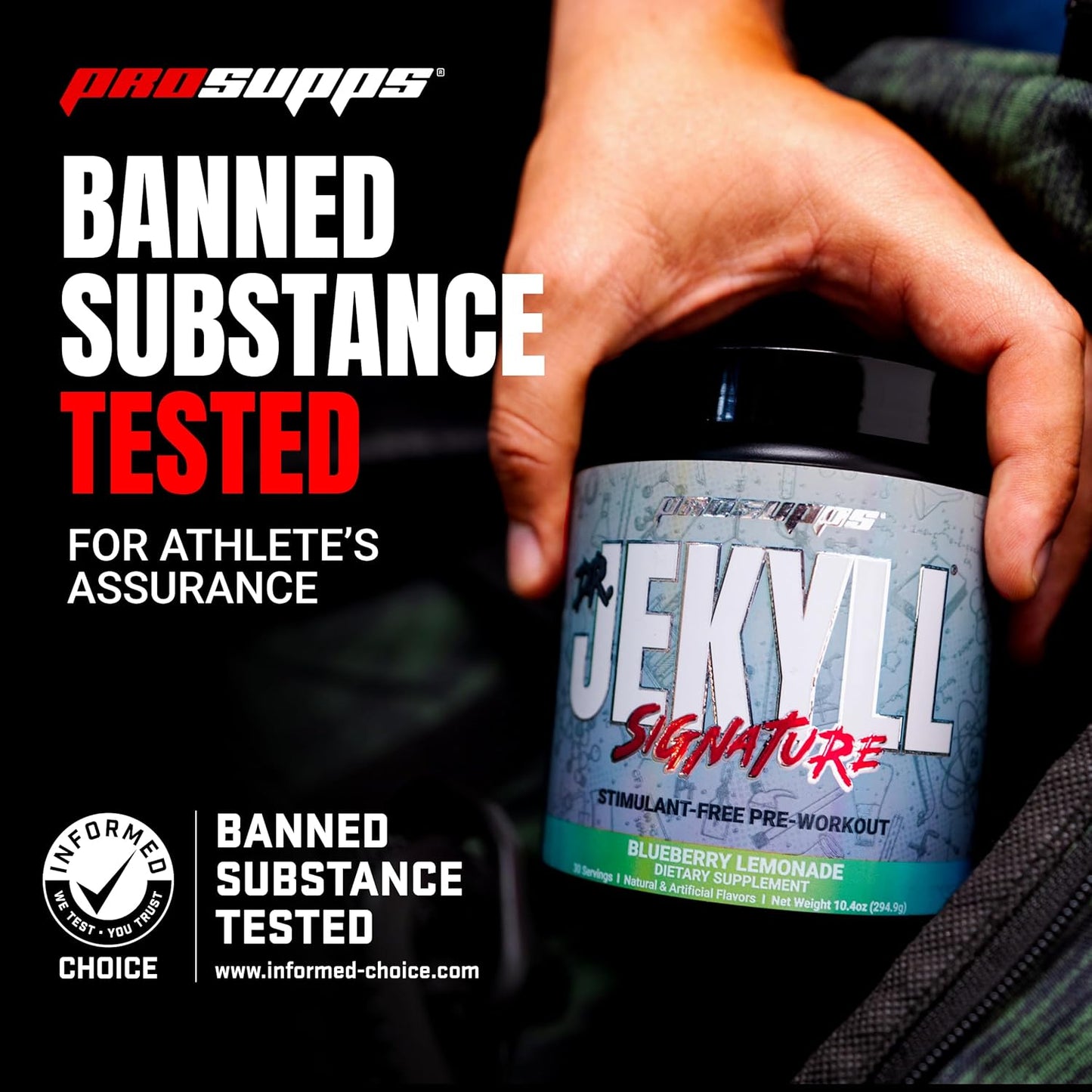 PROSUPPS Dr. Jekyll Pre-Workout Powder - Caffeine Free, Intense Focus & Energy - Orange Flavor (30 Servings)