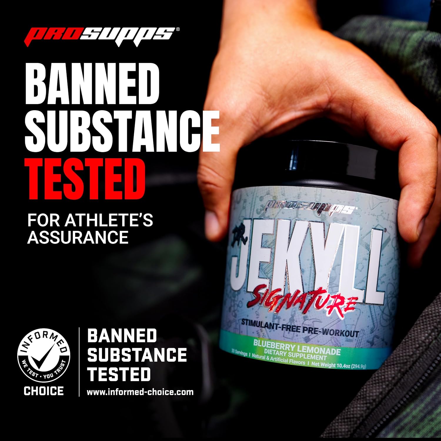 PROSUPPS Dr. Jekyll Pre-Workout Powder - Caffeine Free, Intense Focus & Energy - Orange Flavor (30 Servings)