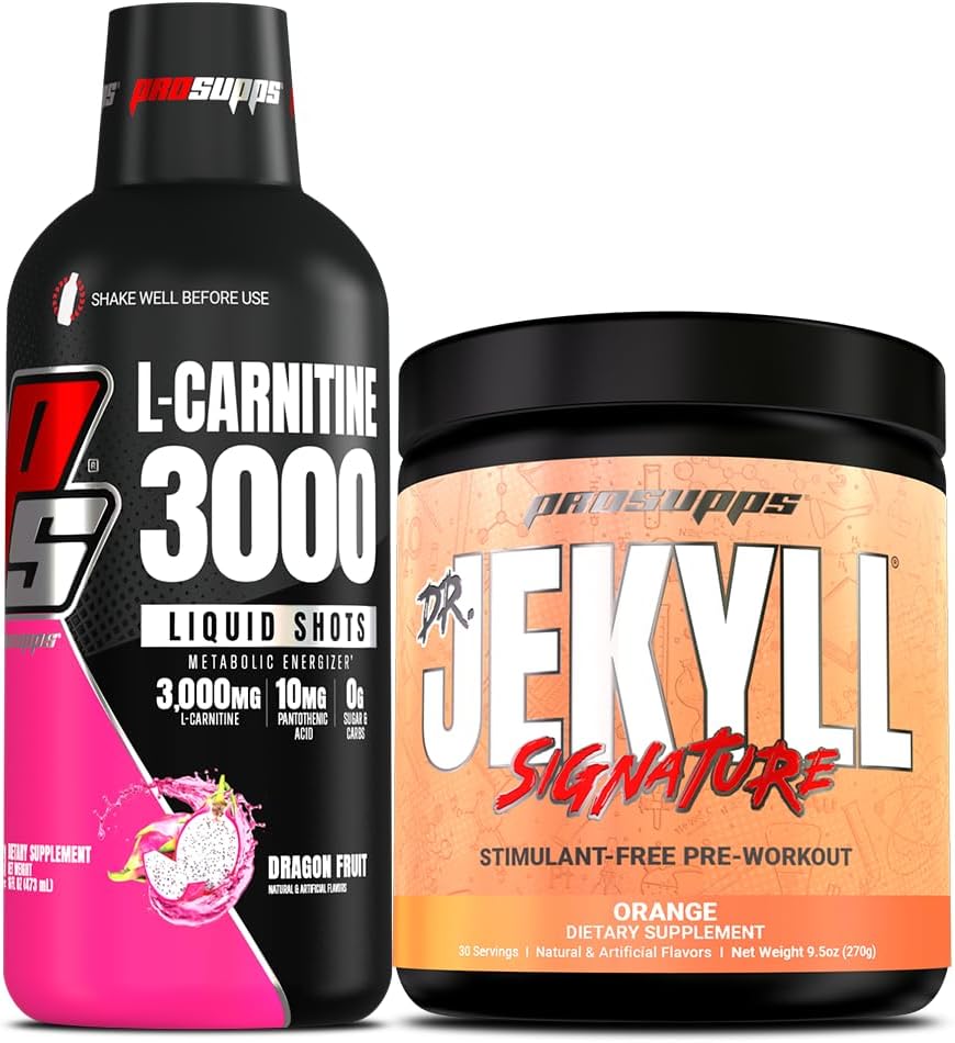 ProSupps L-Carnitine 3000 Liquid Shots & Mr. Hyde Signature Pre-Workout Energy Powder Bundle