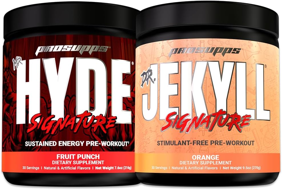 ProSupps Mr. Hyde Signature & Dr. Jekyll Signature Pre Workout Blend with Creatine for Enhanced Performance