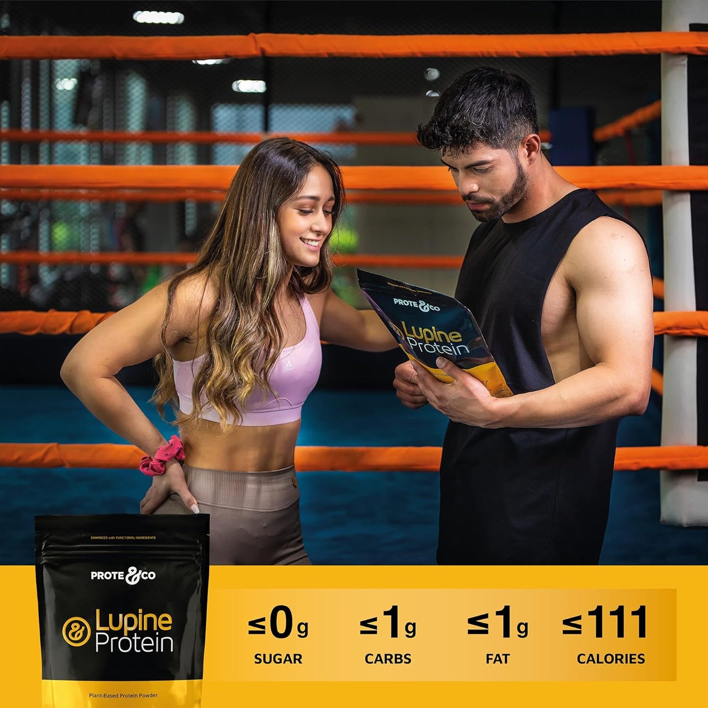 Prote&co Lupine Protein Powder - 24g Plant Based Protein, Non-GMO, Soy-Free, Dairy-Free, Gluten-Free, Chocolate Flavored - 1.63 lb