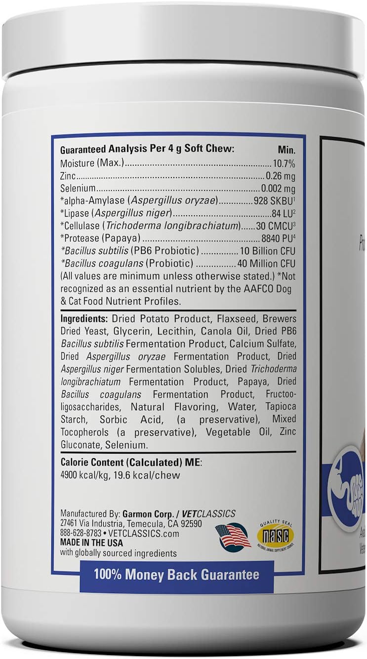 Protegrity GI Probiotics Soft Chews for Dogs & Cats, Supports Stool Quality & GI Health in Stressed Pets