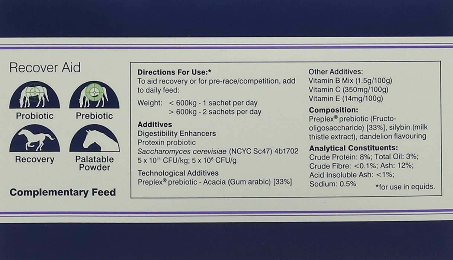 Protexin Equine Premium Recover Aid Sachets - Pack of 14