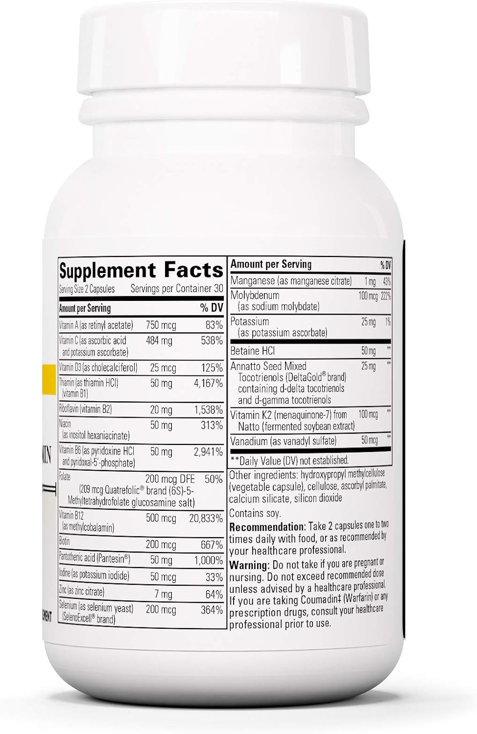 ProThrivers Wellness Flavonoid Complex with CoQ10, Curcumin, Green Tea, L-Glutathione - Antioxidant Support - 60 Capsules