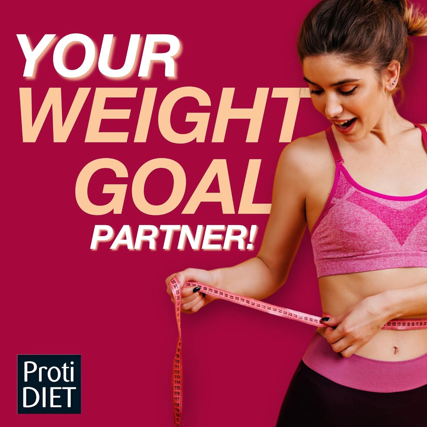 ProtiDIET Chocolate Fiber Protein Bars - Gluten Free Crunchy Cereal Bars, High Protein Snacks for On-the-Go Nutrition - 7 Bars