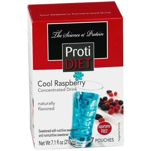 ProtiDIET Cool Raspberry Concentrated Drink Mix - 7 Servings, Proti Diet Formula