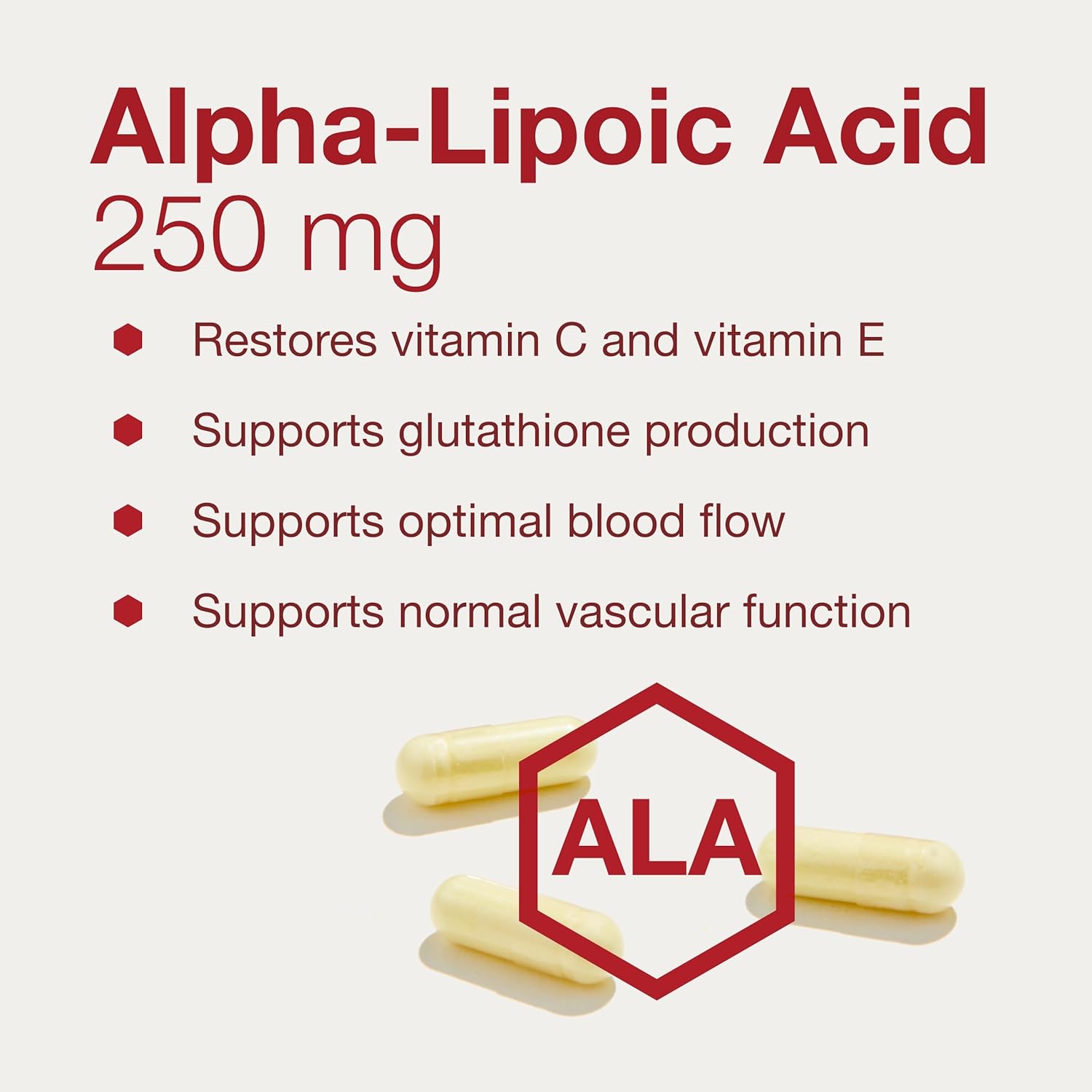Protocol Alpha-Lipoic Acid Supplement - 600mg ALA - Supports Heart Health, Blood Flow, and Reduces Oxidative Stress - Kosher & Dairy Free - 60 Veg Capsules