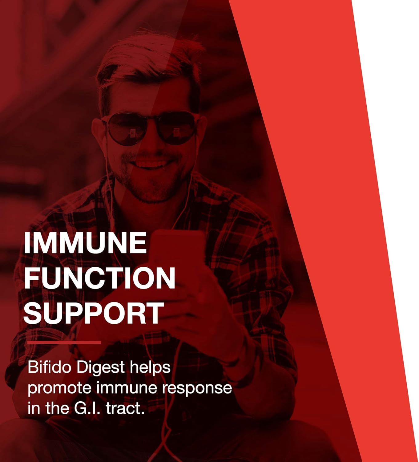 Protocol Bifido Digest - 20 Billion CFU Probiotic for Gut Health - Dairy, Egg Free - 60 Veg Caps