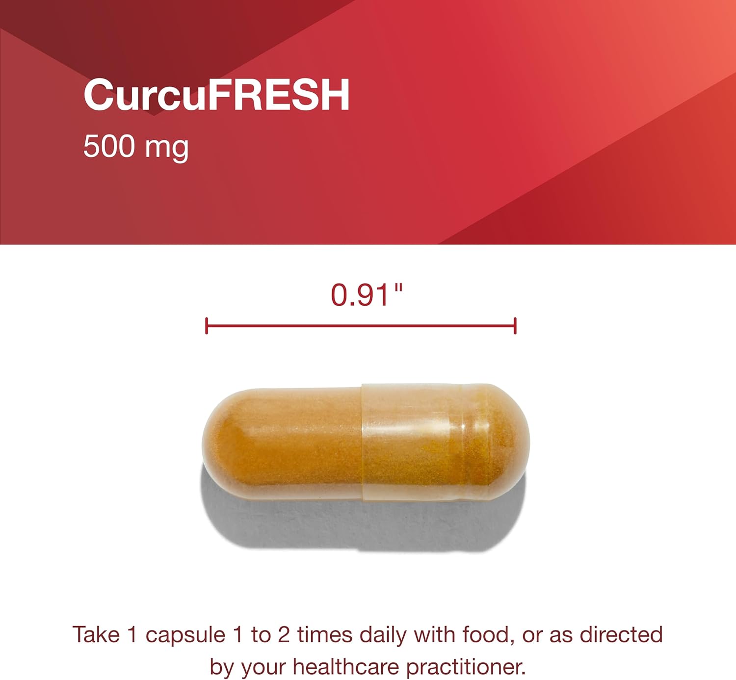 Protocol CurcuFRESH Turmeric Juice Powder Capsules - 40x Absorption, Curcuminoids, Vegan, Non-GMO - 60 Count