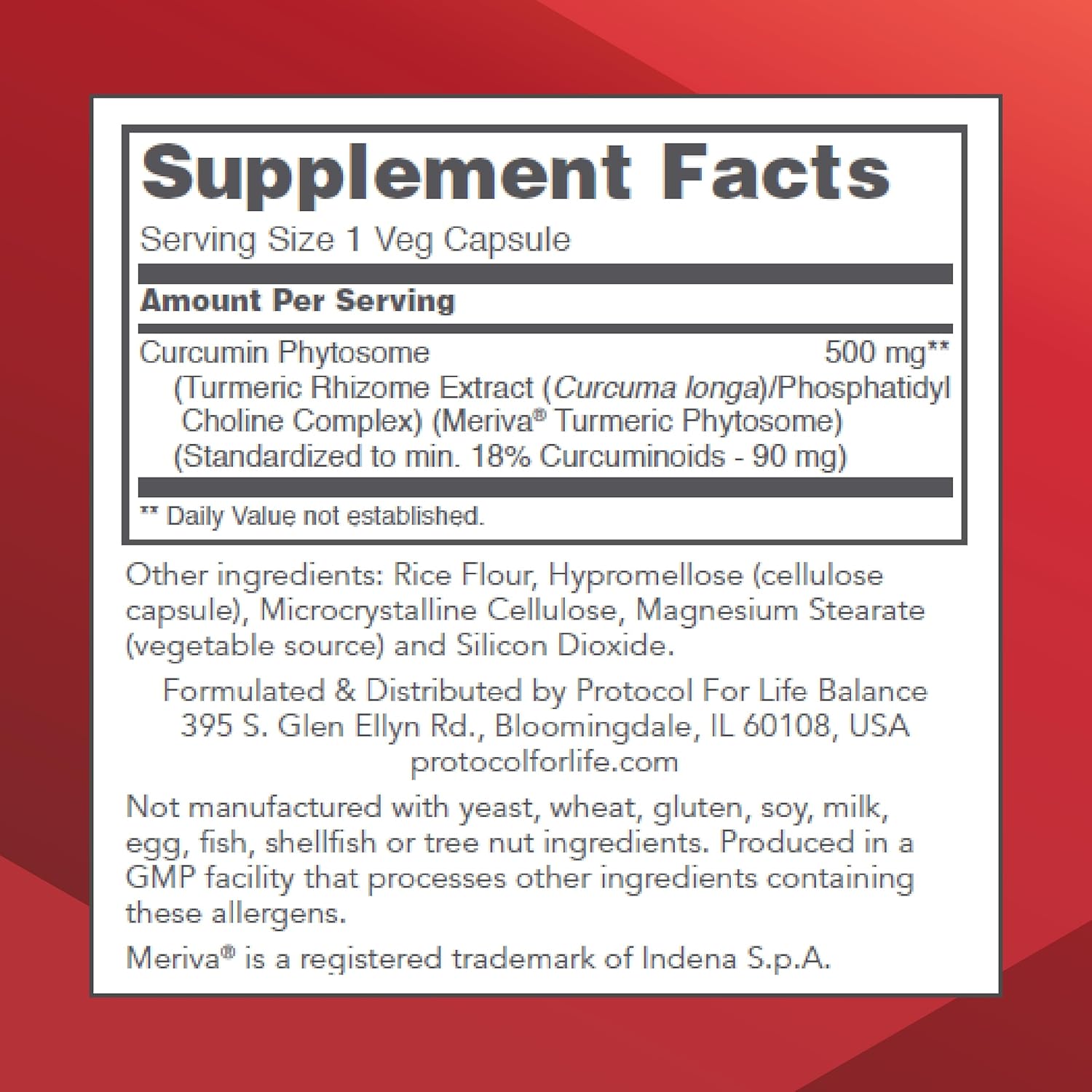 Protocol Curcumin PC Supplement for Joint Mobility, Flexibility, and Immune Support - Enhanced Absorption with Phosphatidylcholine - Non-GMO and Halal - 60 Veg Capsules