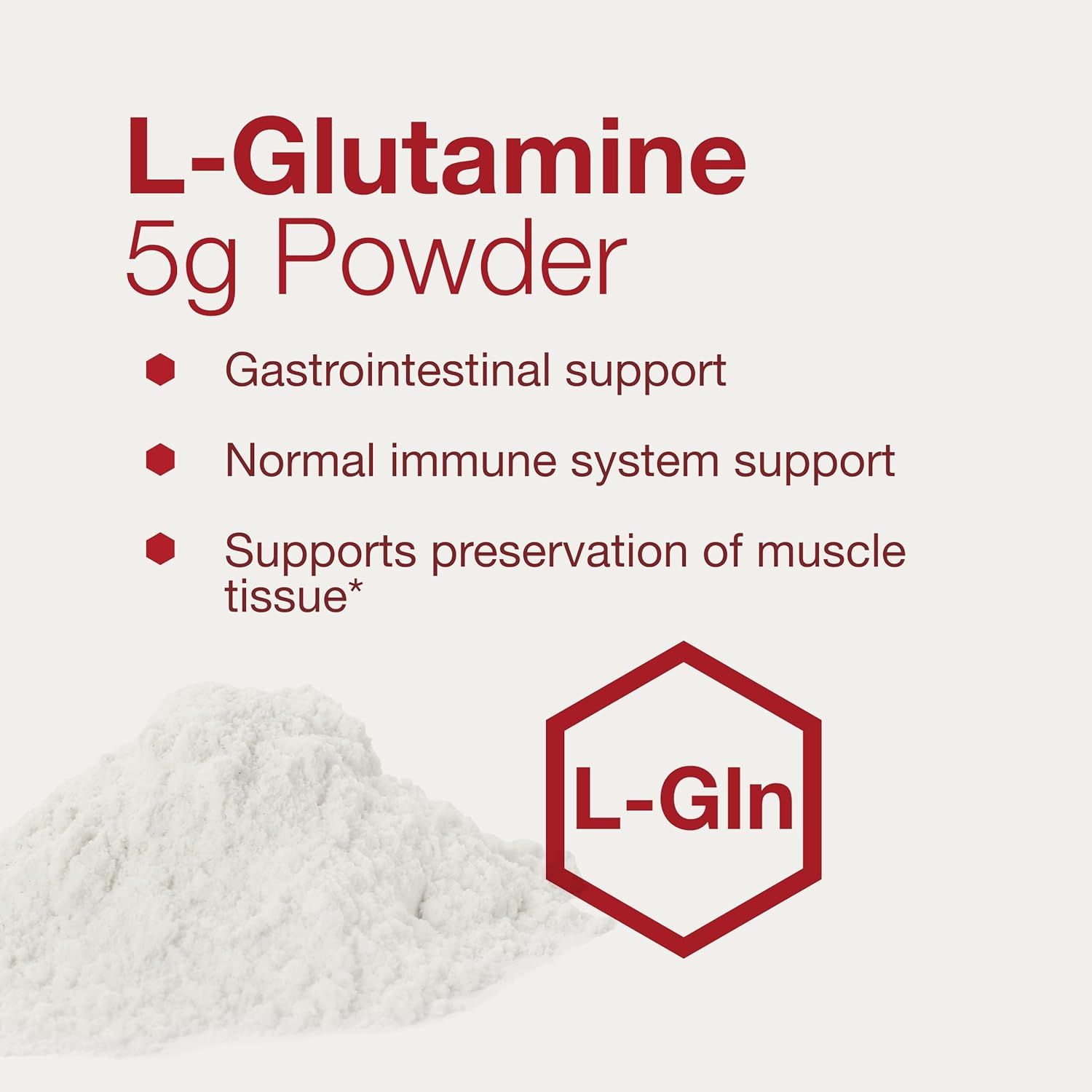 Protocol L-Glutamine Powder - 1lb - Supports Muscle, Gut Health, Immune System - Pure Formula