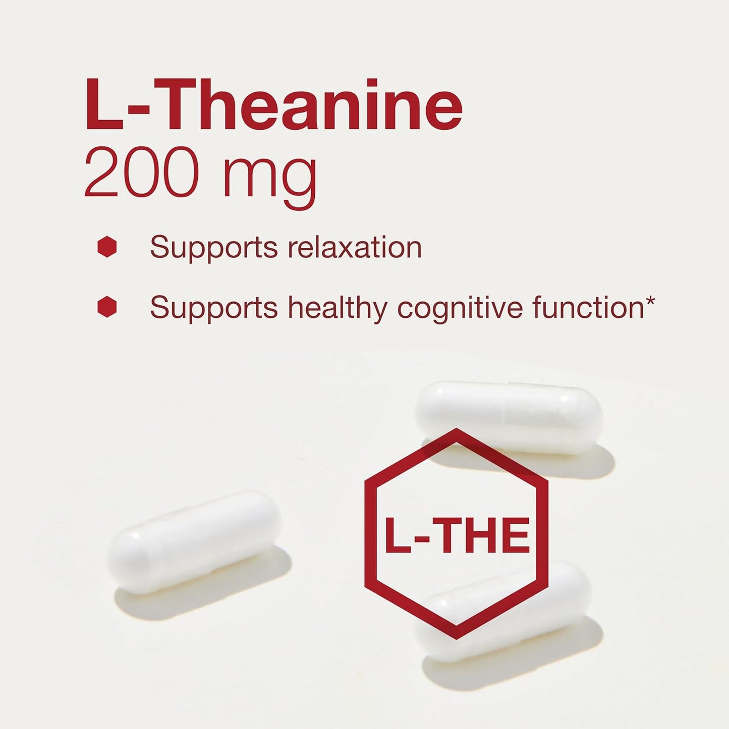 Protocol L-Theanine 200mg Capsules - Natural Stress Relief Formula - Non-Drowsy Supplement - 60 Vegetarian Capsules