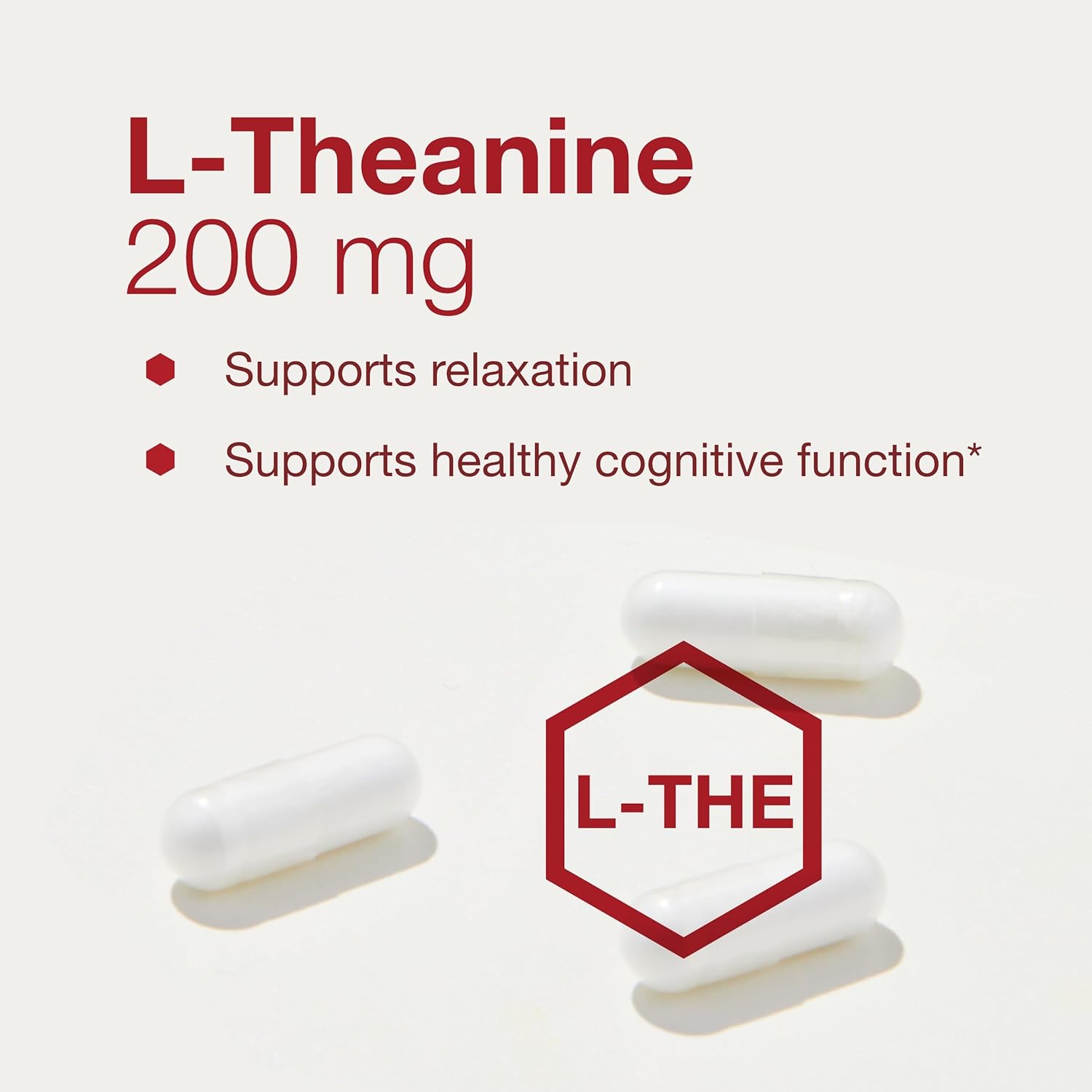 Protocol L-Theanine 200mg Capsules - Natural Stress Relief Formula - Non-Drowsy Supplement - 60 Vegetarian Capsules