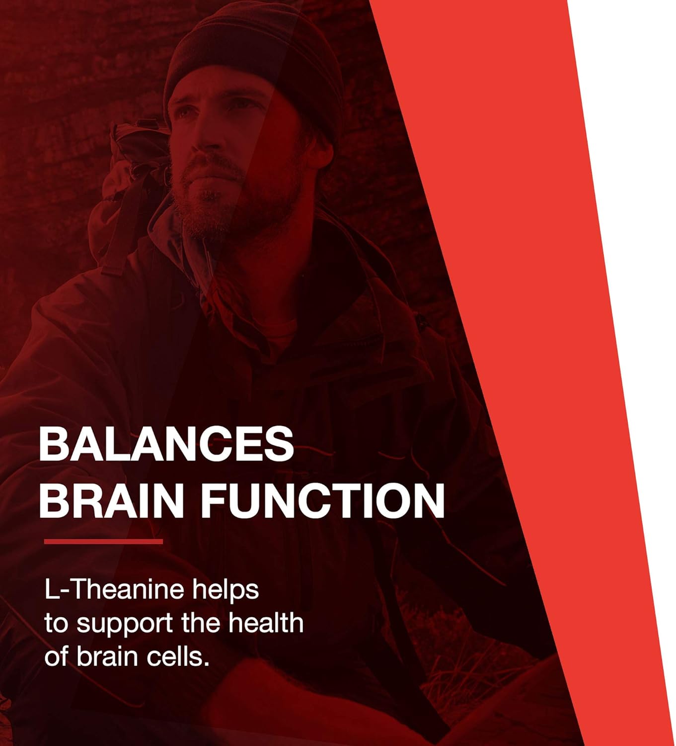 Protocol L-Theanine 200mg Capsules - Natural Stress Relief Formula - Non-Drowsy Supplement - 60 Vegetarian Capsules