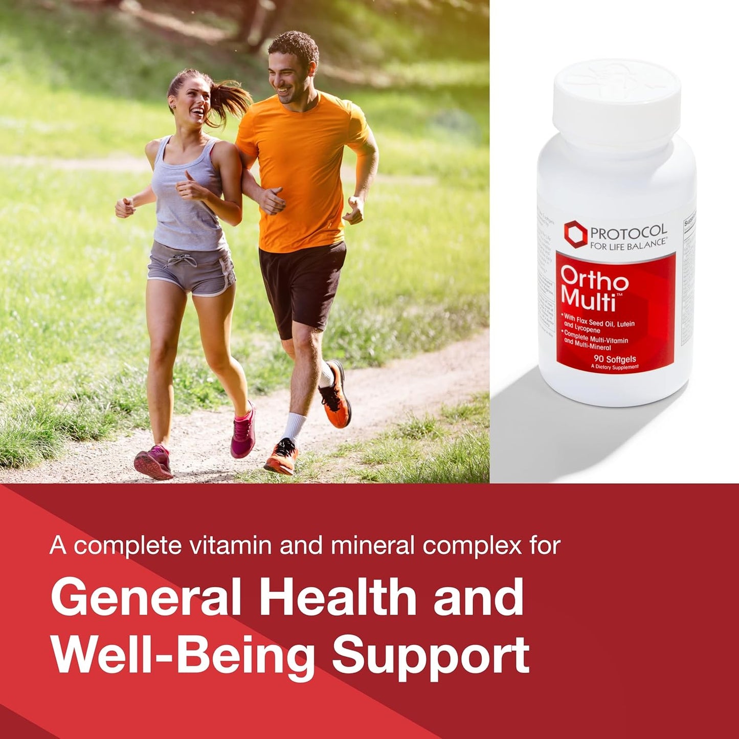 Protocol Ortho Multi - Complete Multivitamin with Lutein, Lycopene, and Flax Seed Oil - 90 Softgels - Egg Free & Keto Friendly