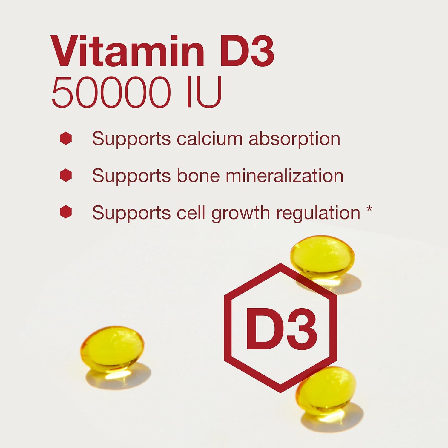 Protocol Vitamin D3 50000 IU Softgels - Immune Support for Healthy Bones and Teeth