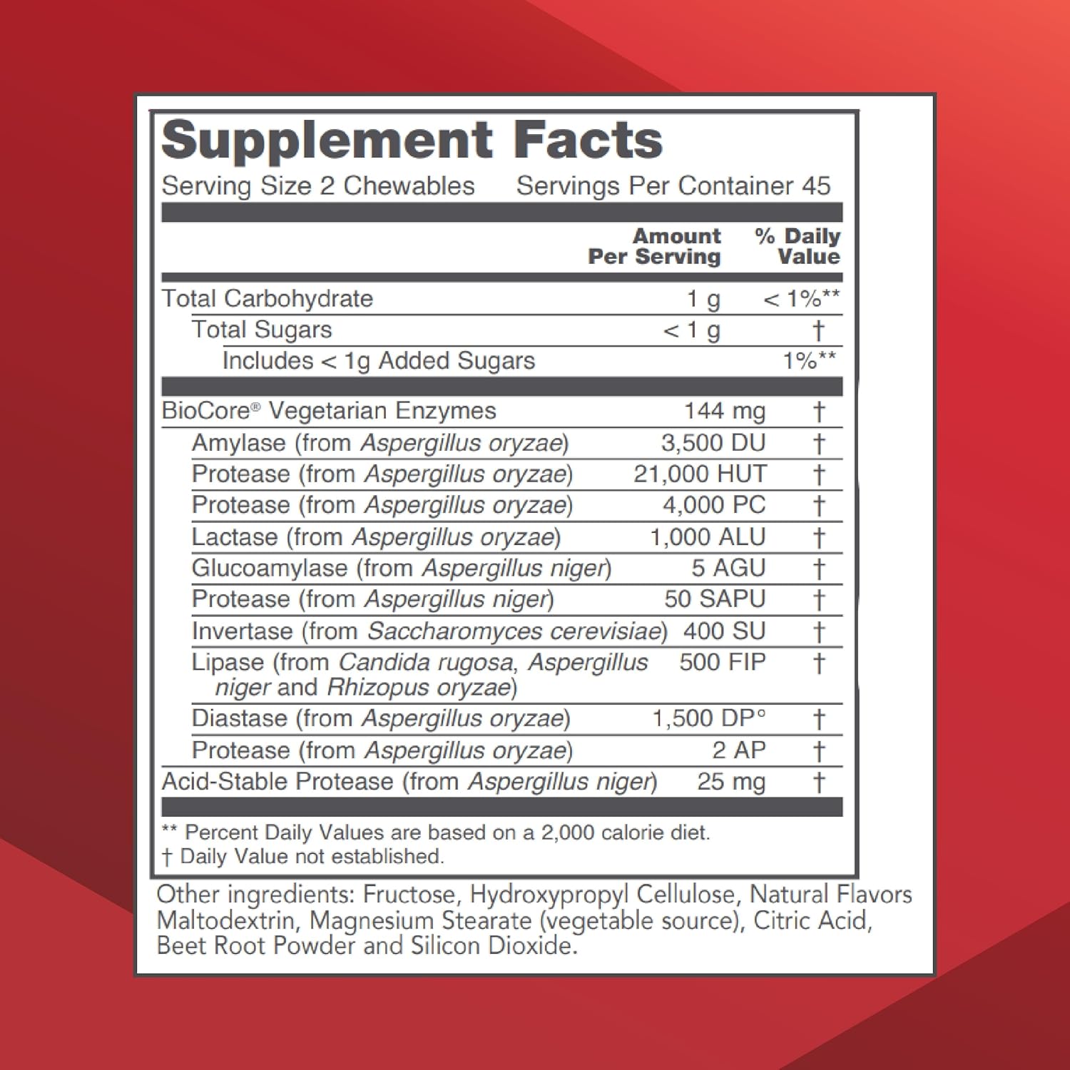 Protozymes Digestive Enzymes - Support Nutrient Breakdown & Digestive Health - Aid Lactose Breakdown - Vegan & Kosher - 90 Chewables