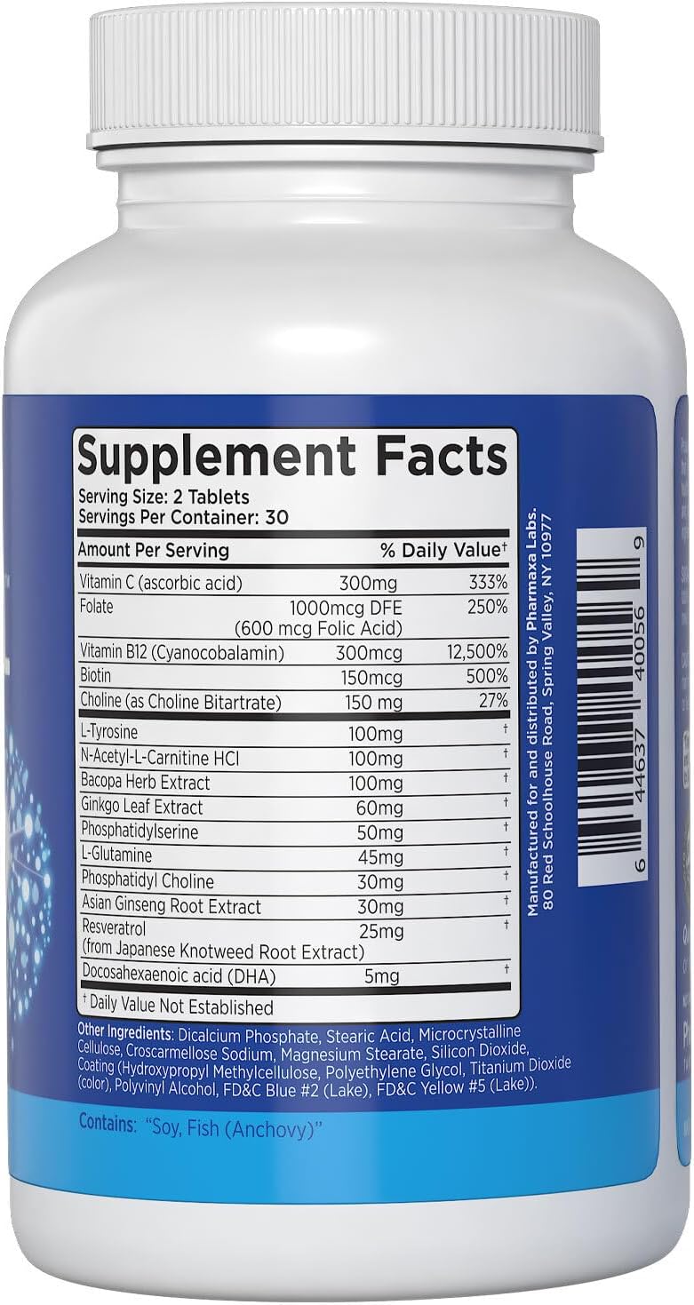 Provasil Maximum Strength Cognitive Health Supplement with Memory and Focus Support (60 Tablets)