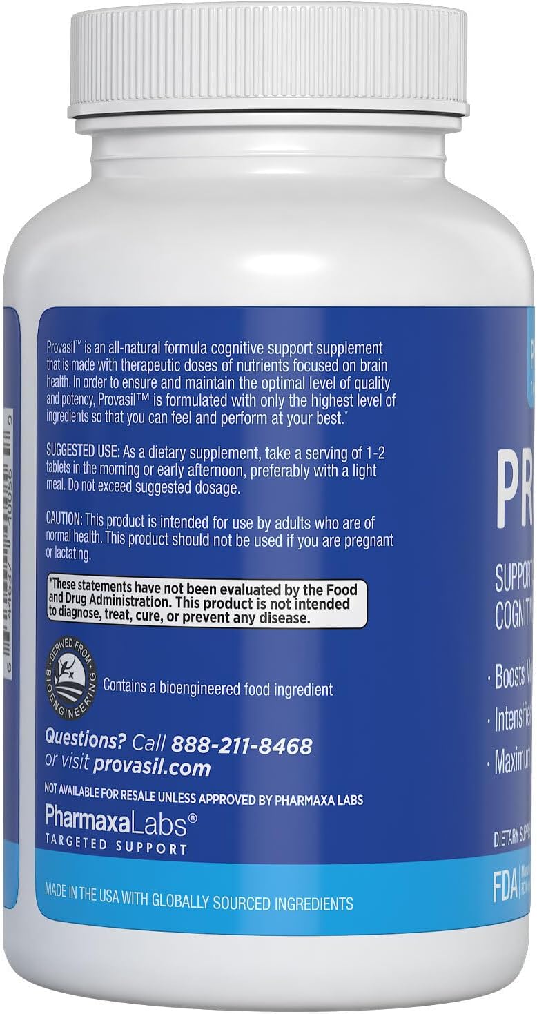 Provasil Maximum Strength Cognitive Health Supplement with Memory and Focus Support (60 Tablets)