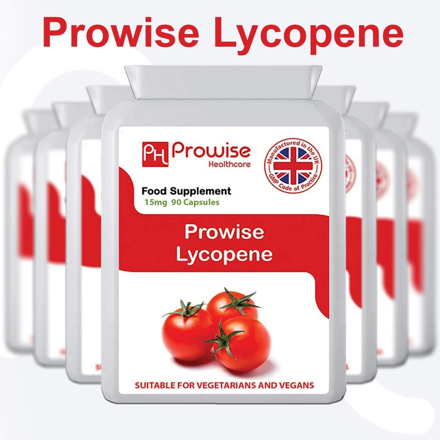 Prowise Healthcare Lycopene 10% Beadlet 15mg Capsules - 90 Count - UK Made, GMP Certified - Vegetarian/Vegan Friendly