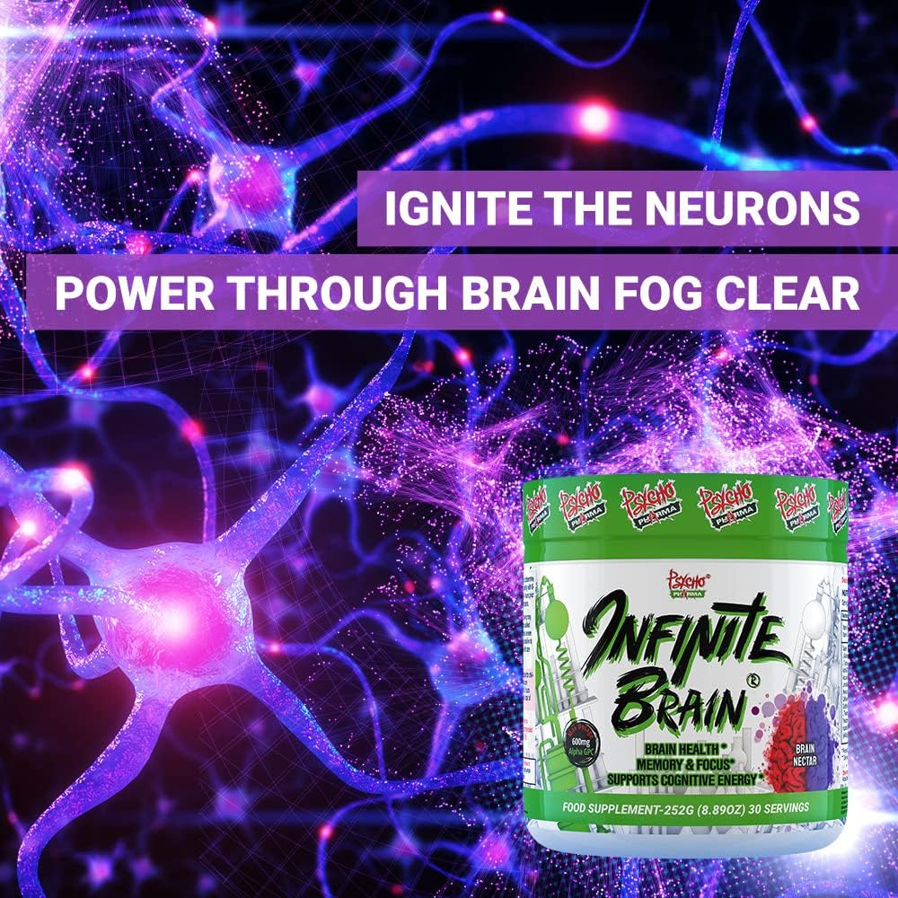Psycho Pharma Infinite Brain Nootropic: Pineapple Orange Flavor, 30 Servings - Compete and Win with this Game-Changing Supplement