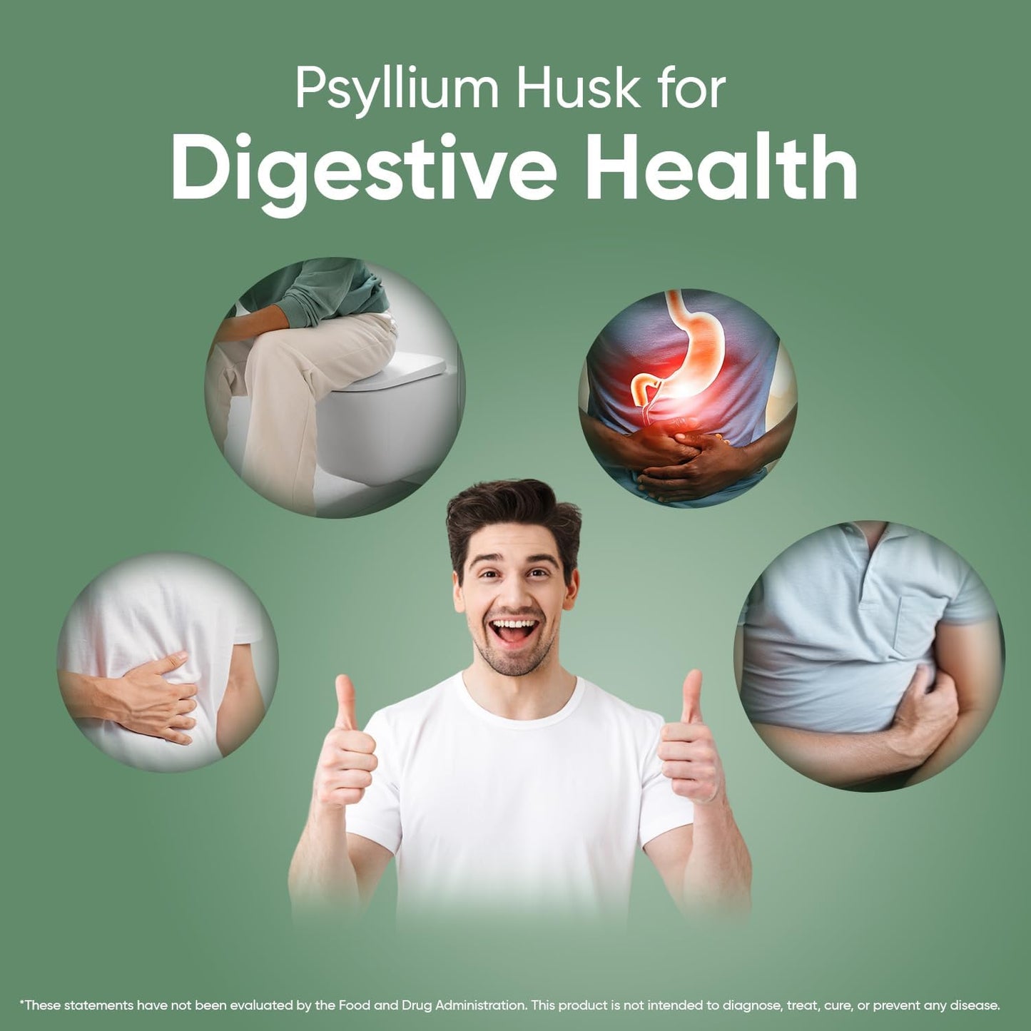 Psyllium Husk Capsules 1500mg - 240 Vegan Capsules for Digestive Health - Non-GMO & GMP-Approved Fiber Supplement