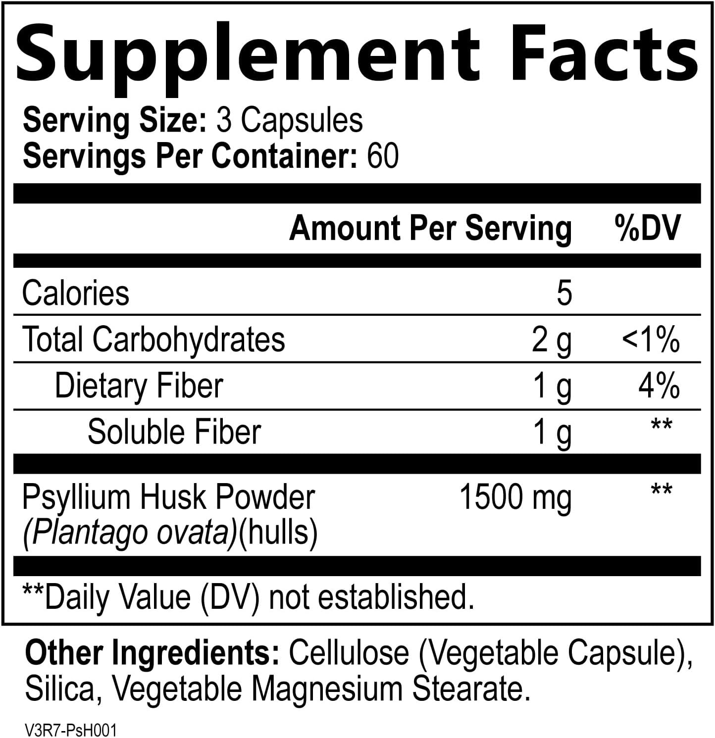 Psyllium Husk Fiber Capsules 1500mg - Daily Digestive Health Support - Natural Plant Based Soluble Fiber Supplement - Non-GMO - 180 Capsules - BoostGo Australia