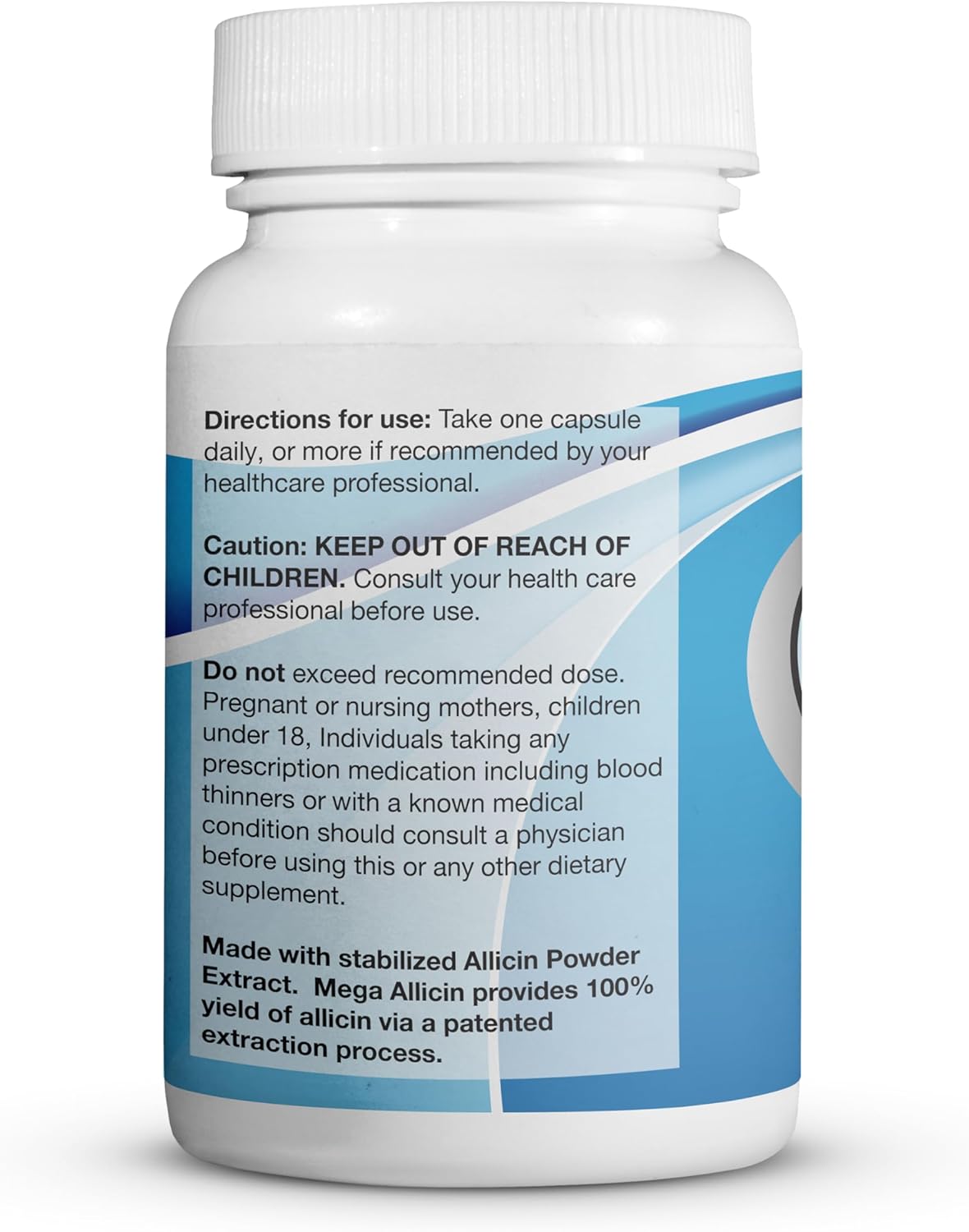 Purchase Mega Allicin Odor-Controlled Capsules - 180,000mcg of Pure Allicin from Garlic - Non-GMO and Gluten-Free - 30 Vegetarian Capsules