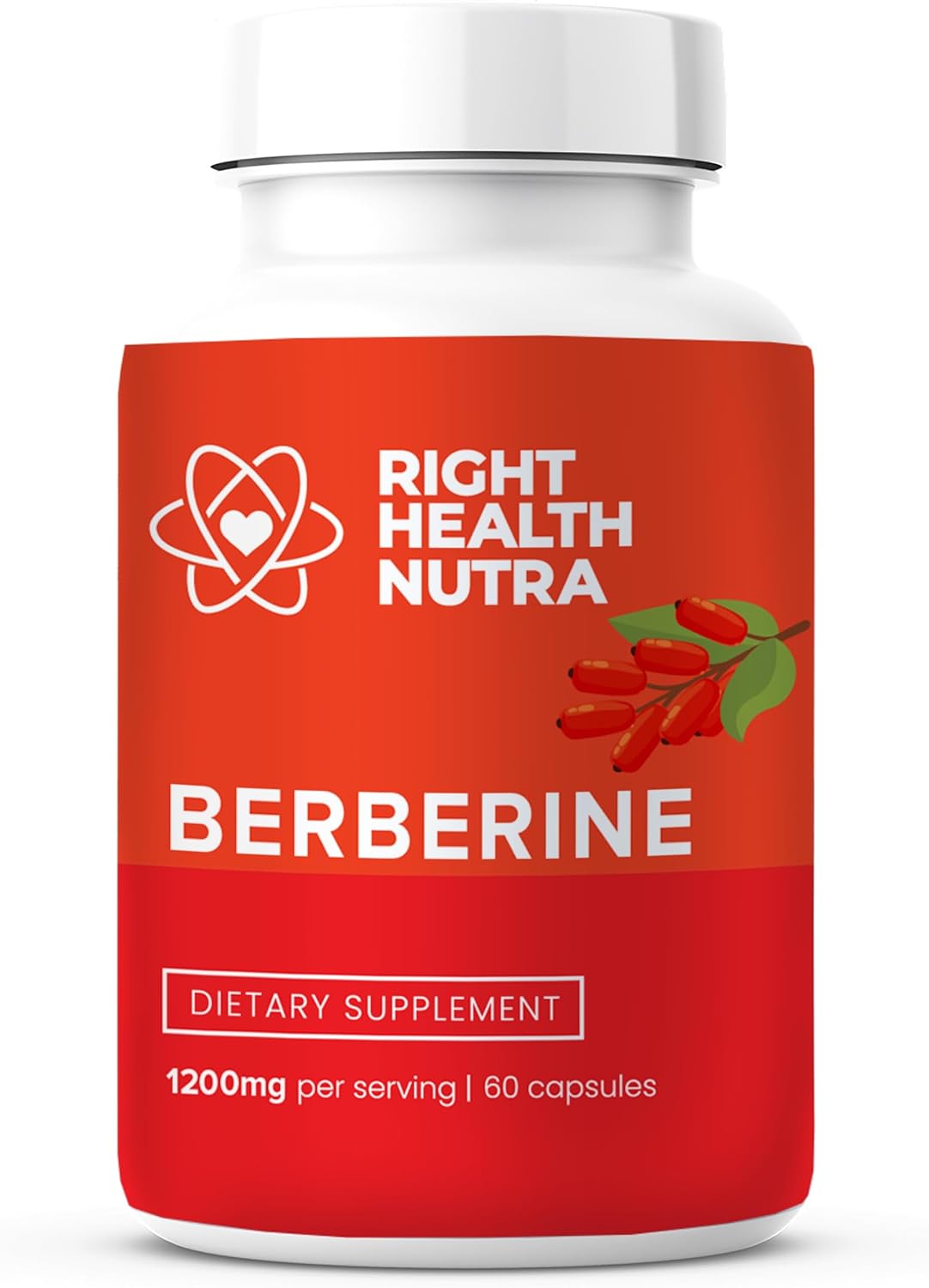 Pure Berberine Capsules - 1200mg - 60 Vegan Capsules - Immune Support & Microbiome Balance - Natural Antioxidant Formula