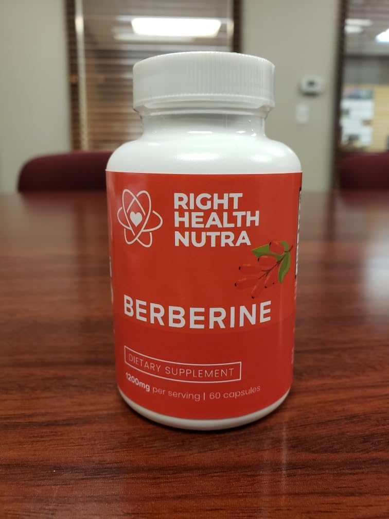 Pure Berberine Capsules - 1200mg - 60 Vegan Capsules - Immune Support & Microbiome Balance - Natural Antioxidant Formula
